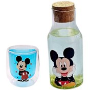تصویر ست بطری و ماگ دو جداره طرح میکی موس 
