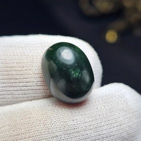 تصویر نگین سنگ طبیعی یشم معدنی کد 37356 