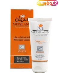 تصویر کرم ضدآفتاب رنگی پوست خشک مدیلن MEDILANN SUNSCREEN SPF 50 DRY