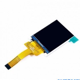 تصویر نمایشگر TFT تمام رنگ 1.8 اینچ دارای ارتباط SPI و چیپ درایور ST7735 با کابل فلت 14 پین Plug In 