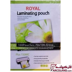 تصویر طلق پرس کارت 10 × 7 سانتی متر 150 میکرون بسته 100 عددی Laminating Film 150 micron 100 pcs 10 × 7 cm