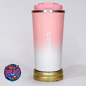 تصویر تراول ماگ دماسنج دار کافی ۵۰۰ میلی استیل ۳۰۴ Travel mug