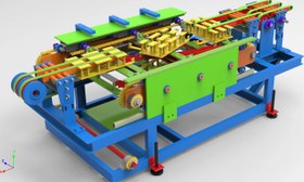 تصویر دستگاه گردون خشت سفال وبلوک سقفی rotary machine