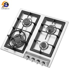 تصویر گاز استیل البرز مدل S-4655i استیل Steel Alborz Plate Gas Stove S4655 i Model