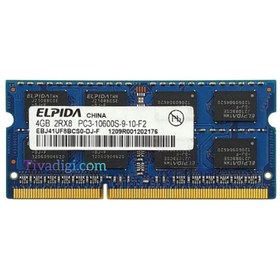 تصویر رم لپ تاپ Elpida DDR3 1333 MHz PC3 10600S با ظرفیت 4GB Elpida 4GB Memory DDR3 1333 MHz PC3 10600S