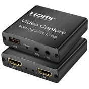 تصویر کارت کپچر اکسترنال HDMI به همراه صدا Microware Video Capture Card with Audio