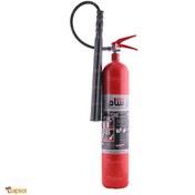 تصویر کپسول آتش نشانی 6 کیلویی دی اکسید کربن(Co2) سام ایمن Carbon dioxide (CO2) safe fire extinguisher capsule