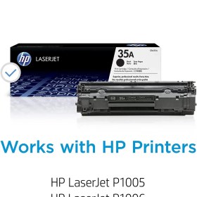 تصویر کارتریج 35A HP لیزری مشکی HP 35A Black LaserJet Toner Cartridge