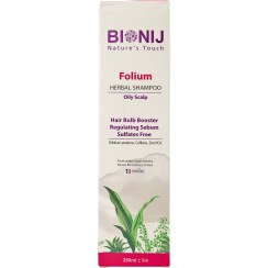 تصویر شامپو گیاهی تقویت پیاز مو پوست سر چرب بیونیج 250 میلی لیتر Bionij Herbal Hair Shampoo Strengthening Onion Oily Scalp 250 ml