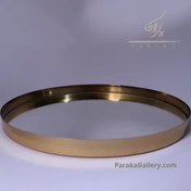 تصویر سینی مدل کف آینه ای گرد 