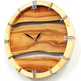 تصویر ساعت دیواری چوبی مدرن Modern Wooden Wall Clock