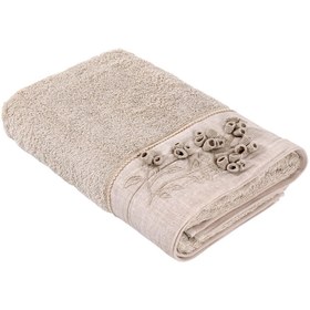 تصویر حوله بژ اکوکاتنEcocotton | KHVMSL80x150 اورجینال 