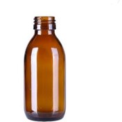 تصویر بطری شیشه ای دارویی ۱۲۰ میلی لیتر قهوه ای ۱۲۰ ml medicine brown Glassbottle