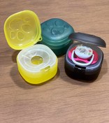 تصویر قاب پستونک طرح پنجه کد ۳۵۷۴ - زرد 