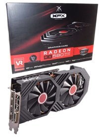 تصویر کارت گرافیک ایکس اف ایکس مدل XFX RX580 8GB استوک XFX RX 580-8GB Graphic Card