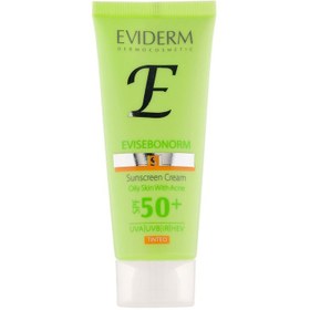 تصویر کرم ضد آفتاب ضدجوش رنگی اویدرم SPF 50 مناسب برای پوست چرب و مستعد آکنه مدل Evisebonorm ظرفیت 40 میلی لیتر کرم ضد آفتاب ضدجوش رنگی اویدرم SPF 50 مناسب برای پوست چرب و مستعد آکنه مدل Evisebonorm ظرفیت 40 میلی لیتر