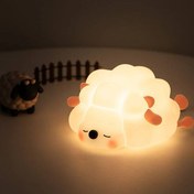 تصویر چراغ خواب سیلیکونی طرح گوسفند Sleeping Sheep Silicone Lamp