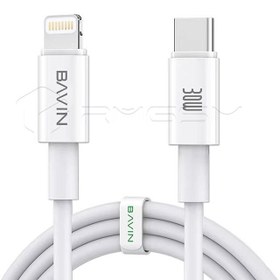 تصویر کابل شارژ باوین مدل Cb325 2M تایپ سی به آیفون PD Bavin charging cable model Cb325 2M Type C to iPhone PD