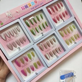 تصویر ناخن مصنوعی آیس شیک 