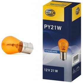 تصویر لامپ راهنمای خودرو PY21W هلا – Hella (اصلی) Hella PY21W AUTO Light Bulb