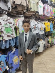 تصویر کت و شلوار پسرانه ژیله دو رو کودک و نوجوان 