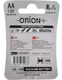 تصویر باتری قلمی آلکالاین کارتی ORION AA Battery