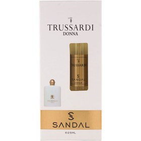 تصویر عطر جیبی زنانه مدل Trussardi Dinna حجم 25میل صندل Sandal Trussardi Dinna Eau De Parfum 25ml