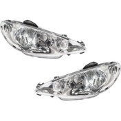 تصویر چراغ جلو پژو ۲۰۶ اس ان تی جفت 