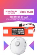 تصویر باتری و شارژر تعویض جاروبرقی ربات ROBOROCK Q7 MAX حداکثر ظرفیت 7000MAH ELECTROLL 