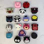 تصویر ست 4 تکه محافظ اداپتور سیلیکونی در 18 طرح مناسب برای شارژر ۲۰ وات اپل آیفون ۳ پین 