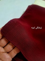 تصویر روسری کریشه (درختی) قواره ۹۰ - زرشکی تیره 