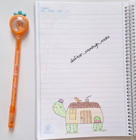 تصویر دفتر سیمی فانتزی- 100 برگ 