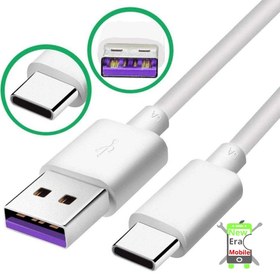 تصویر کابل شارژ تایپ سی سر بنفش DC12WK Type-C charging cable purple DC12WK