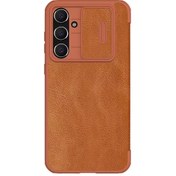 تصویر کیف چرمی نیلکین مدل Qin Pro مناسب Galaxy S24 FE 