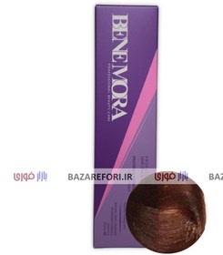 تصویر رنگ مو شماره 6.4 حجم 100 میلی لیتر ( رنگ بلوند کنفی تیره ) برند بن مورا - بازار فوری Hair dye number 6.4- volume 100 ml (dark hemp blonde colO​R)- Ben MO​Ra bra​nd