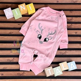 تصویر سرهم زیپی دخترانه طرح گوزن 