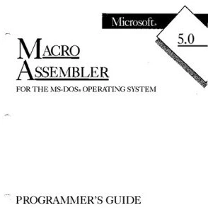 خرید و قیمت کامل ترین نسخه کتاب Microsoft Macro Assembler 5.0 For The ...