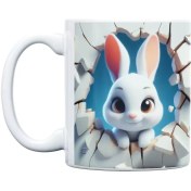 تصویر ماگ طرح بچه خرگوش مدل Baby Rabbit 