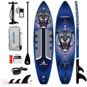 تصویر خرید اینترنتی پدل برد بادی SKATINGER مدل White Tiger رنگ آبی- طراحی قدرتمند، تعادل بی‌نقص و مناسب برای موج‌سواری و ماجراجویی – ارسال رایگان در ایران پاساژ فقط برای خرید نقدی SKATINGER WHITE TIGER PADDLE BOAR - BLUE
