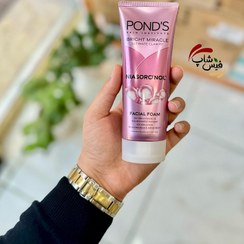 تصویر شوینده صورت کلاژن جوانساز پوندز PONDS Bright Miracle Ultimate Clarity Whip Collagen Whip Foam 100g 