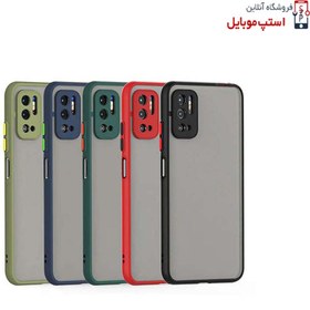 تصویر کاور مدل هیبریدی پشت مات مناسب برای گوشی موبایل شیائومی Note 10 5G Hybrid cover Xiaomi Note 10 5G mobile phone