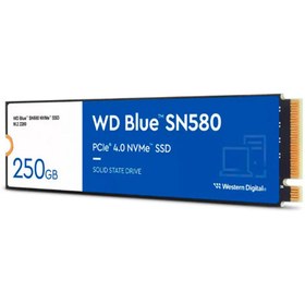 تصویر حافظه SSD وسترن دیجیتال Western Digital Blue SN580 250GB M.2 Western Digital Blue SN580 250GB M.2 SSD Internal Hard Drive