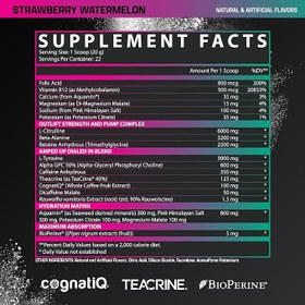 تصویر پمپ حرفه ای آوت لیفت امپد ناترکس امریکا ۲۲سروینگ تضمین اصالت کالا Nutrex outlift AMPED 22 servings