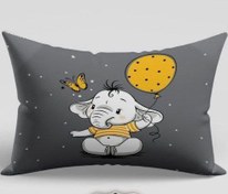 تصویر روبالشتی نوزادی فیل طوسی 