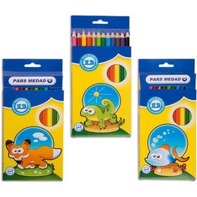 تصویر مداد رنگی 12 رنگ پارس مداد 