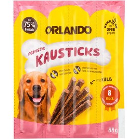 تصویر تشویقی مدادی سگ اورلاندو با طعم گوشت گاو 4 عددی (بسته بندی جدید) Orlando, Dog Treat Sticks, Beef 4x11g