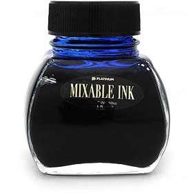 تصویر جوهر خودنویس پلاتینیوم قابل ترکیب آبی شفق قطبی PLATINUM Mixable ink Aurora blue 