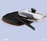 تصویر گریل مربع بزرگ باچوب با انبر یونیک (6017) 