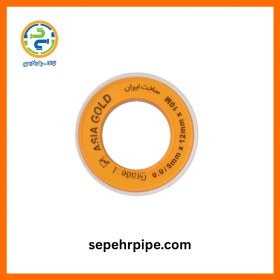 تصویر نوار تفلون آسیا طلایی زرد 