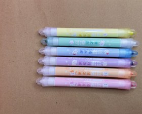 تصویر هایلایتر پاک کن دار رنگی 